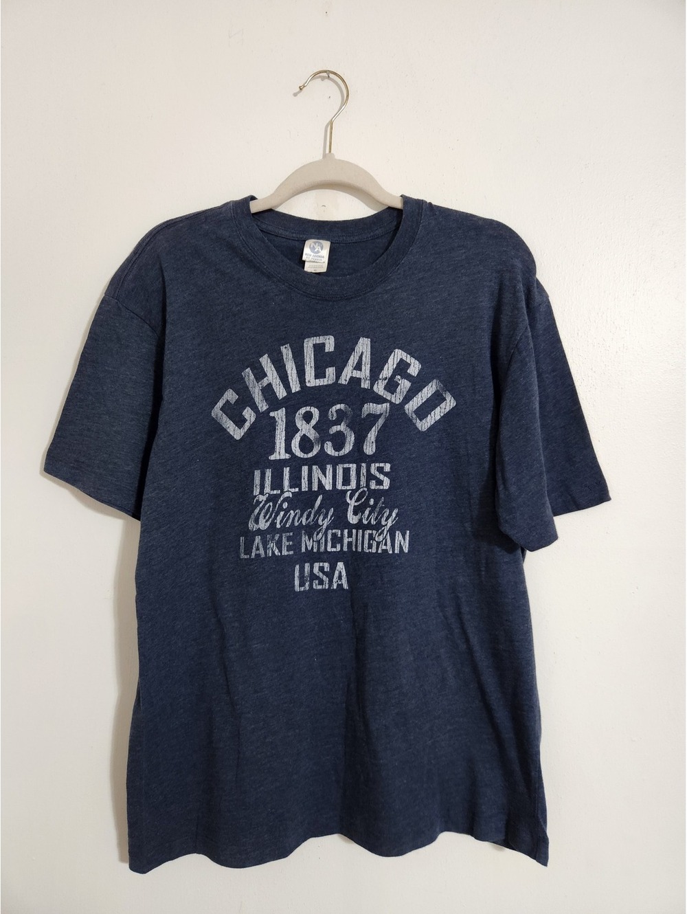 New Agenda Chicago graphic blue T-shirt Size XL